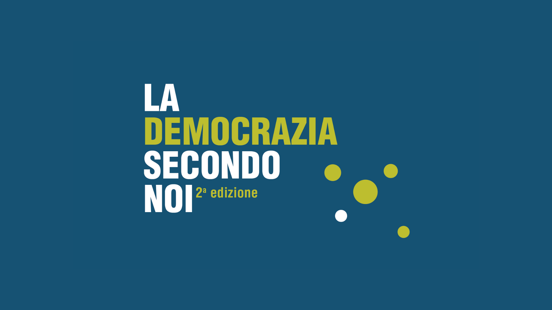 La Democrazia Secondo Noi, Nuova Edizione - Chiostri Di San Pietro